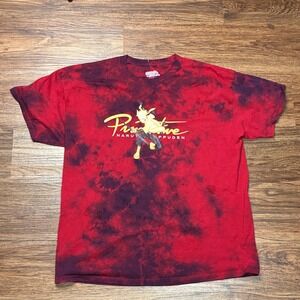 Primitive x Naruto Shippuden Six Paths Tie Dye T-Shirt Men's L Red Black Anime